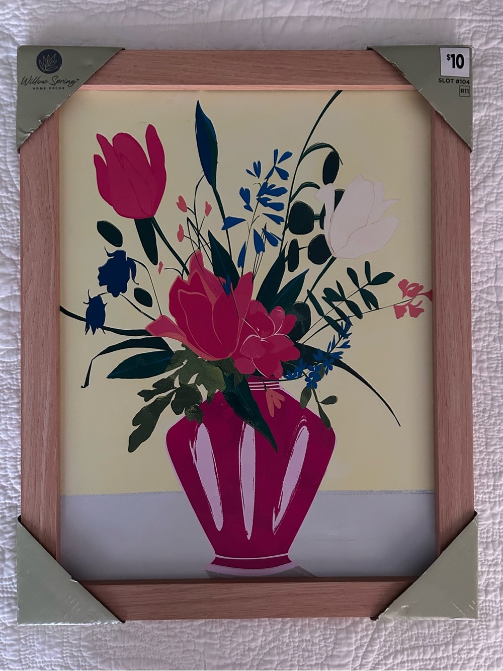 Willow Spring - Framed Floral Wall Art (19x15)